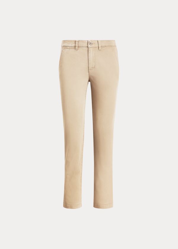 Calças Ralph Lauren Stretch Algodão Skinny Mulher 37568-BAPT